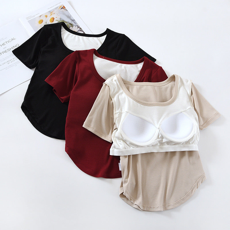 Lizzy Built-In Bra T-shirt